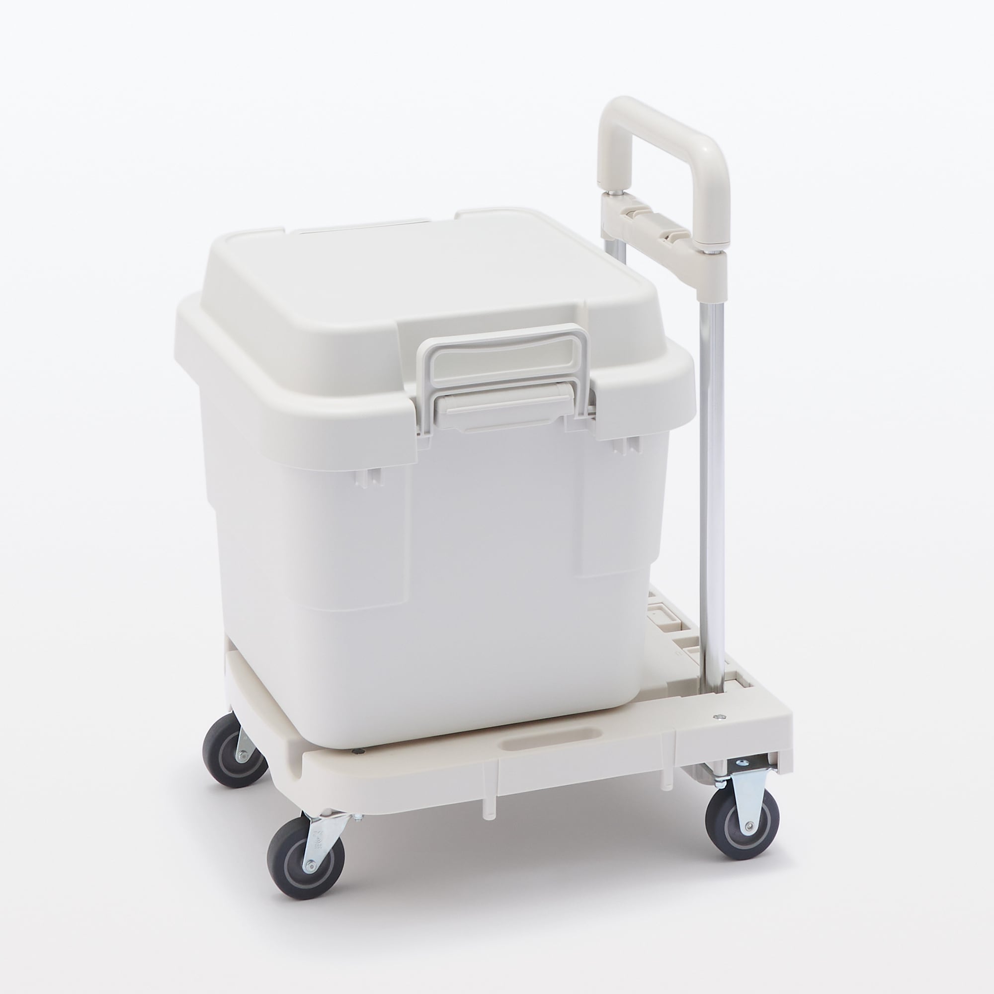 持ち手の高さを変えられる ポリプロピレン 台車 | 無印良品