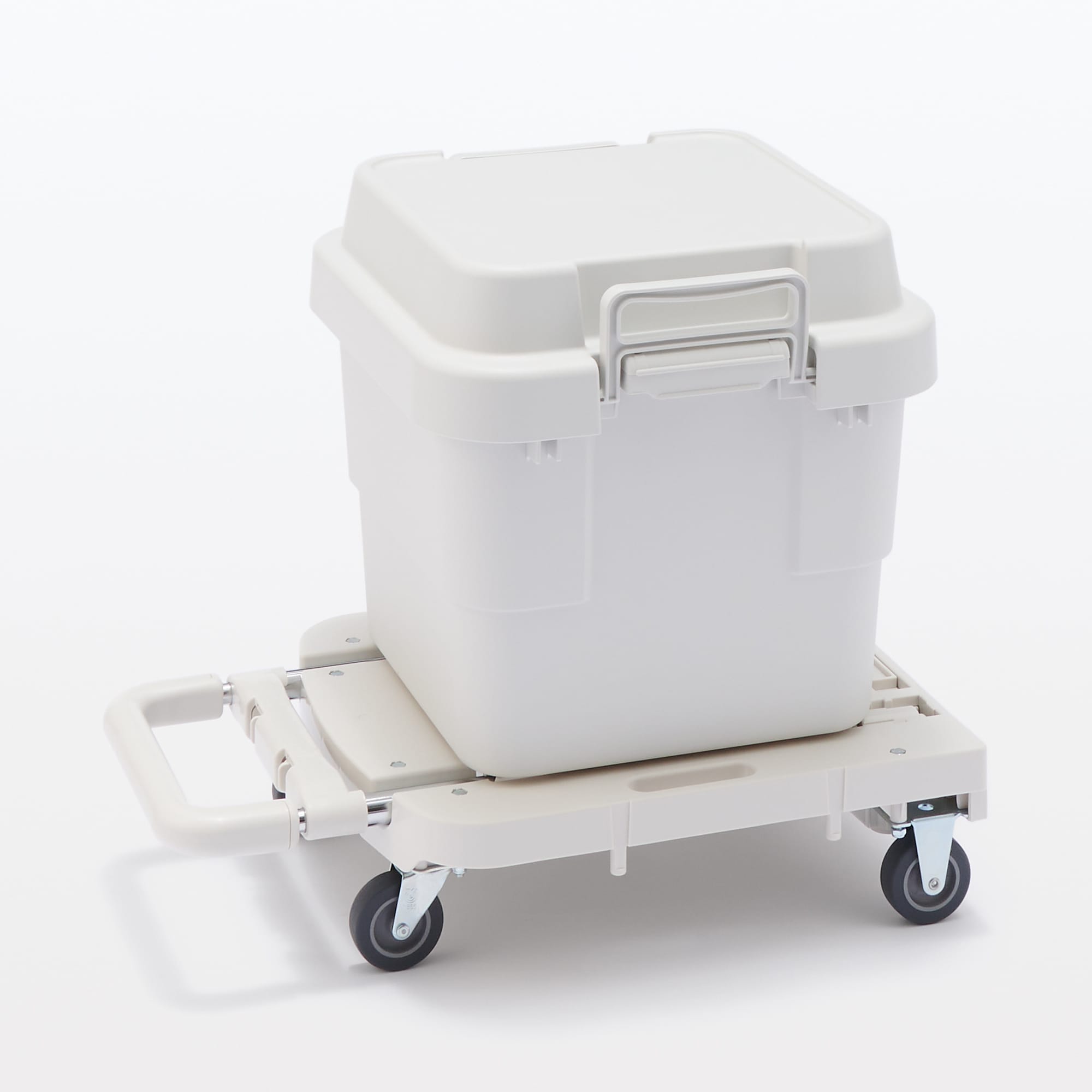 持ち手の高さを変えられる　ポリプロピレン　台車