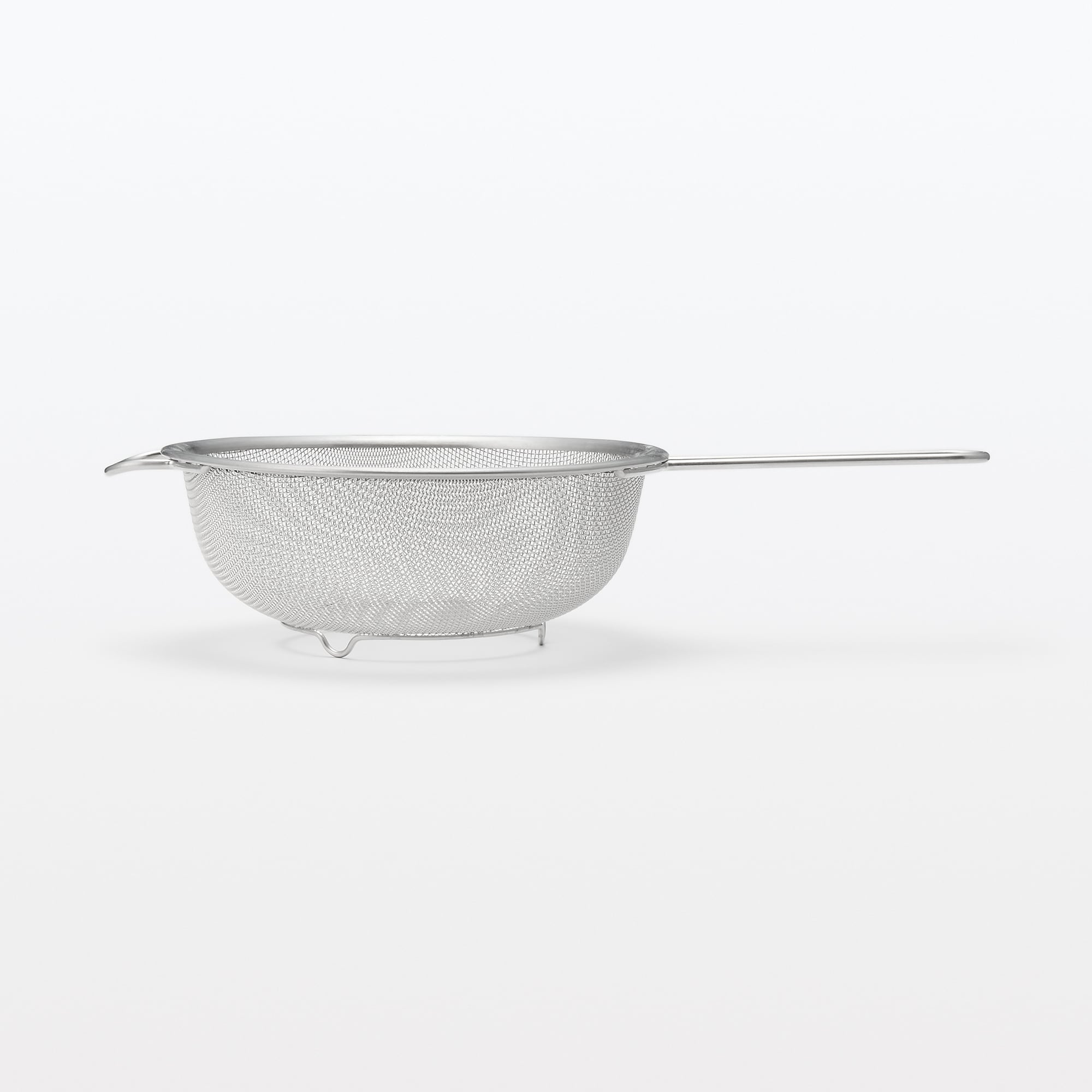 ステンレス　手付きザル
