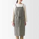 麻平織　カフェエプロン