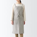 麻平織　カフェエプロン