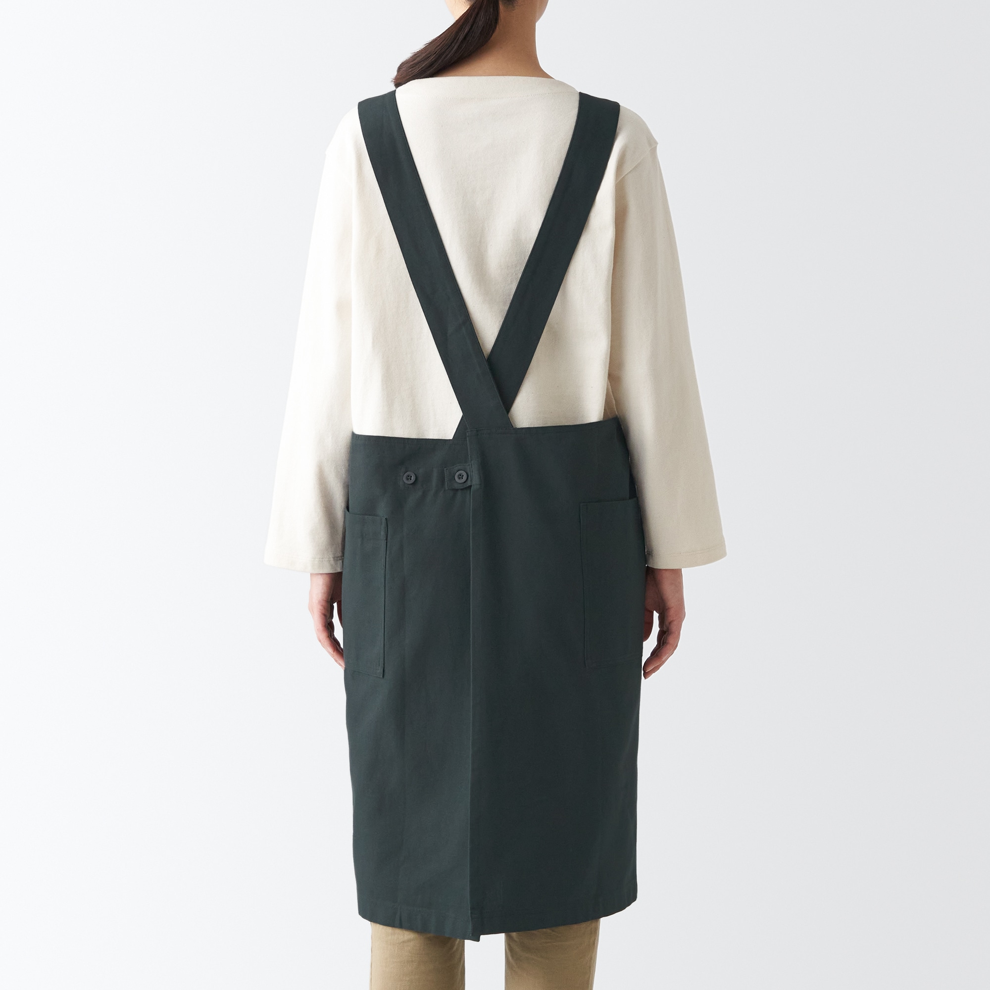 綿平織　ワークエプロン