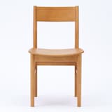 木製ラウンドチェア　板座