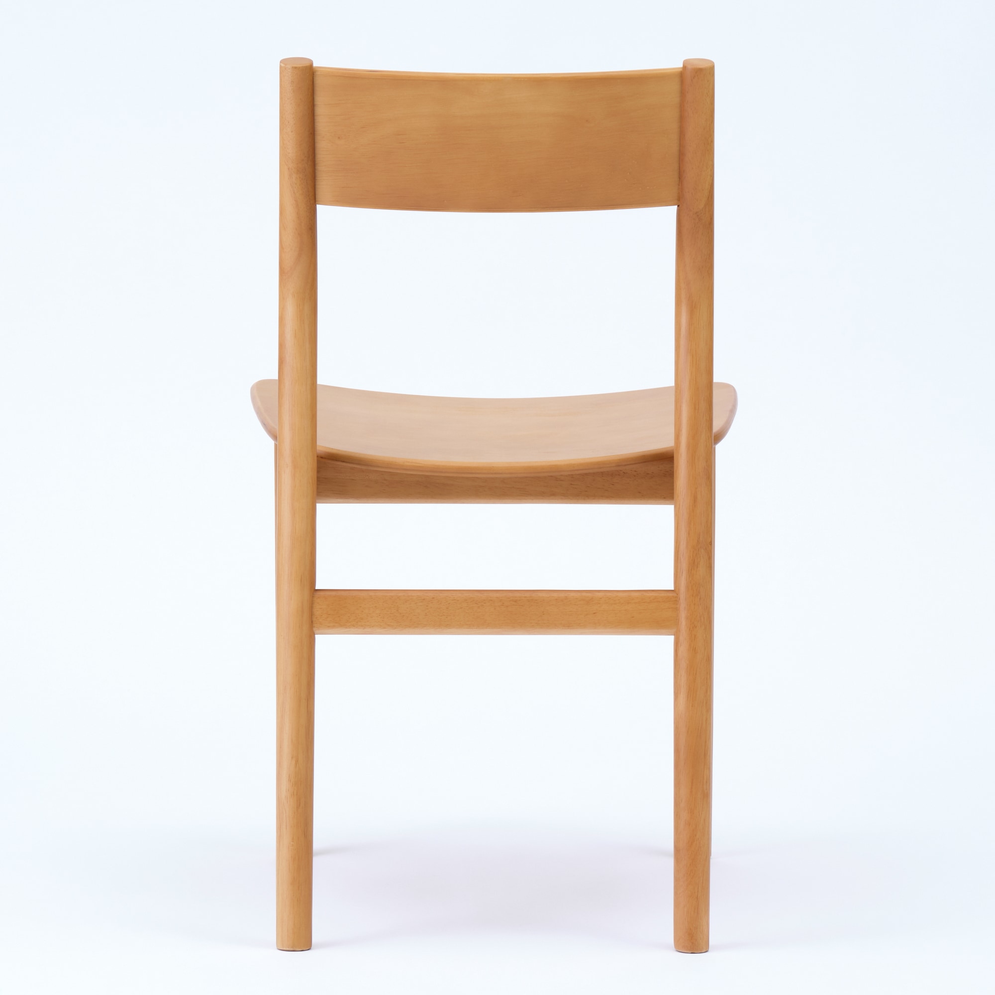 木製ラウンドチェア　板座