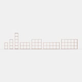 スタッキングシェルフセット　５段×３列