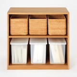 木製シェルフ　オーク材突板