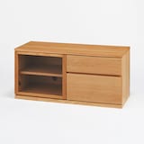 木製ＡＶラック　幅１１０ｃｍ　オーク材突板