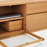 木製ＡＶラック　幅１１０ｃｍ　オーク材突板