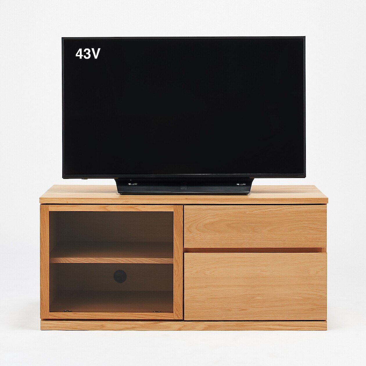 SALE／60%OFF】 【北九州市限定】無印良品 木製テレビボード 幅約110cm