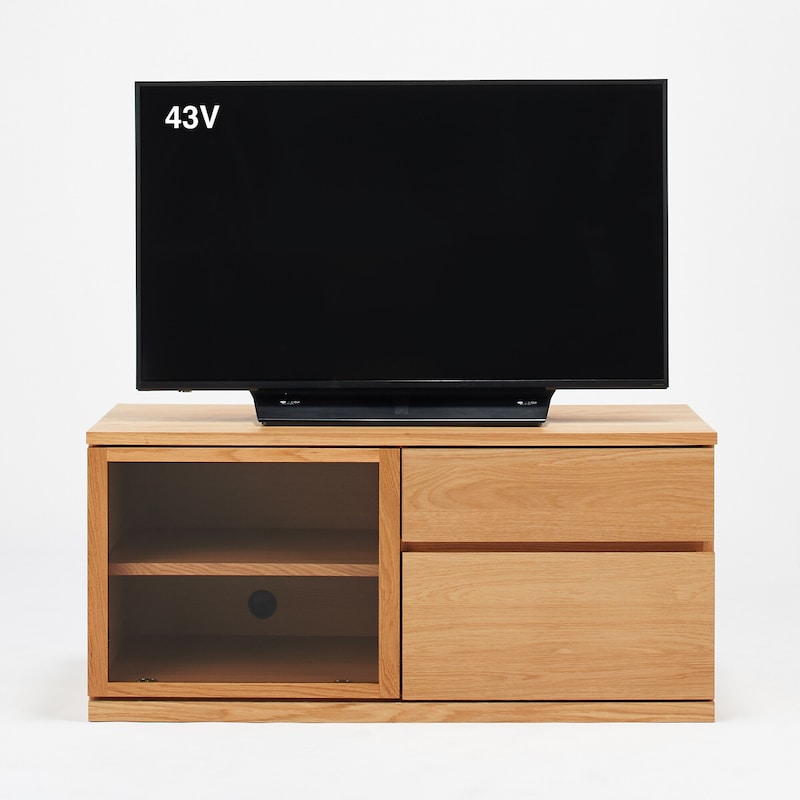 木製AVラック 幅110cm オーク材突板 | 無印良品