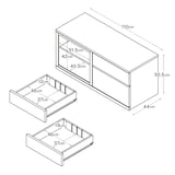 木製ＡＶラック　幅１１０ｃｍ　オーク材突板