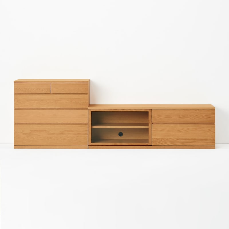 木製AVラック 幅150cm オーク材突板 | 無印良品