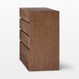 木製チェスト４段　ウォールナット材突板