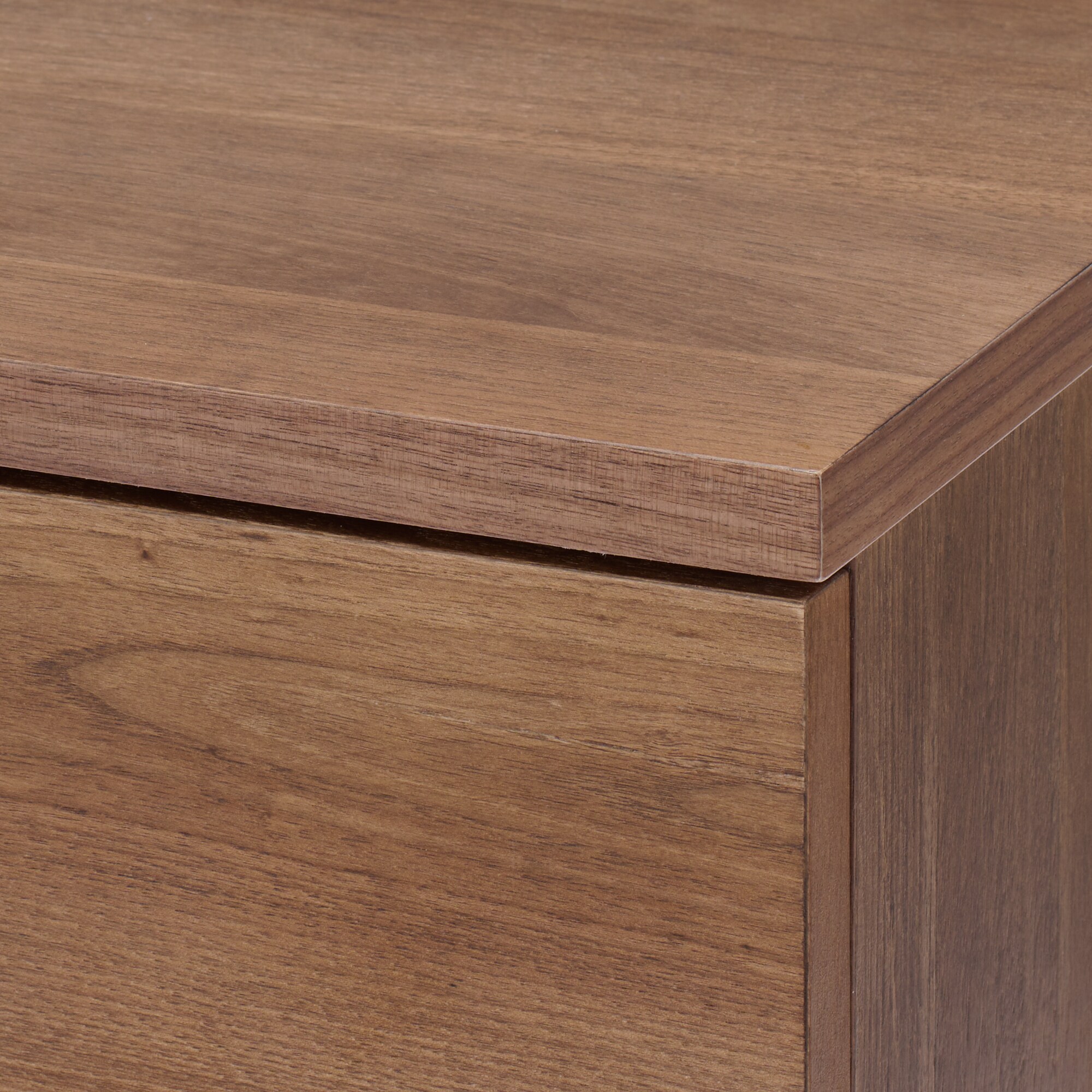 木製チェスト４段　ウォールナット材突板