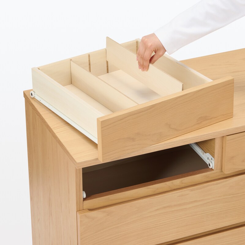 木製チェスト4段 ウォールナット材突板 | 無印良品
