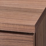 木製キャビネット　木扉　スリム　ウォールナット材突板