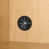 木製キャビネット　木扉　ウォールナット材突板