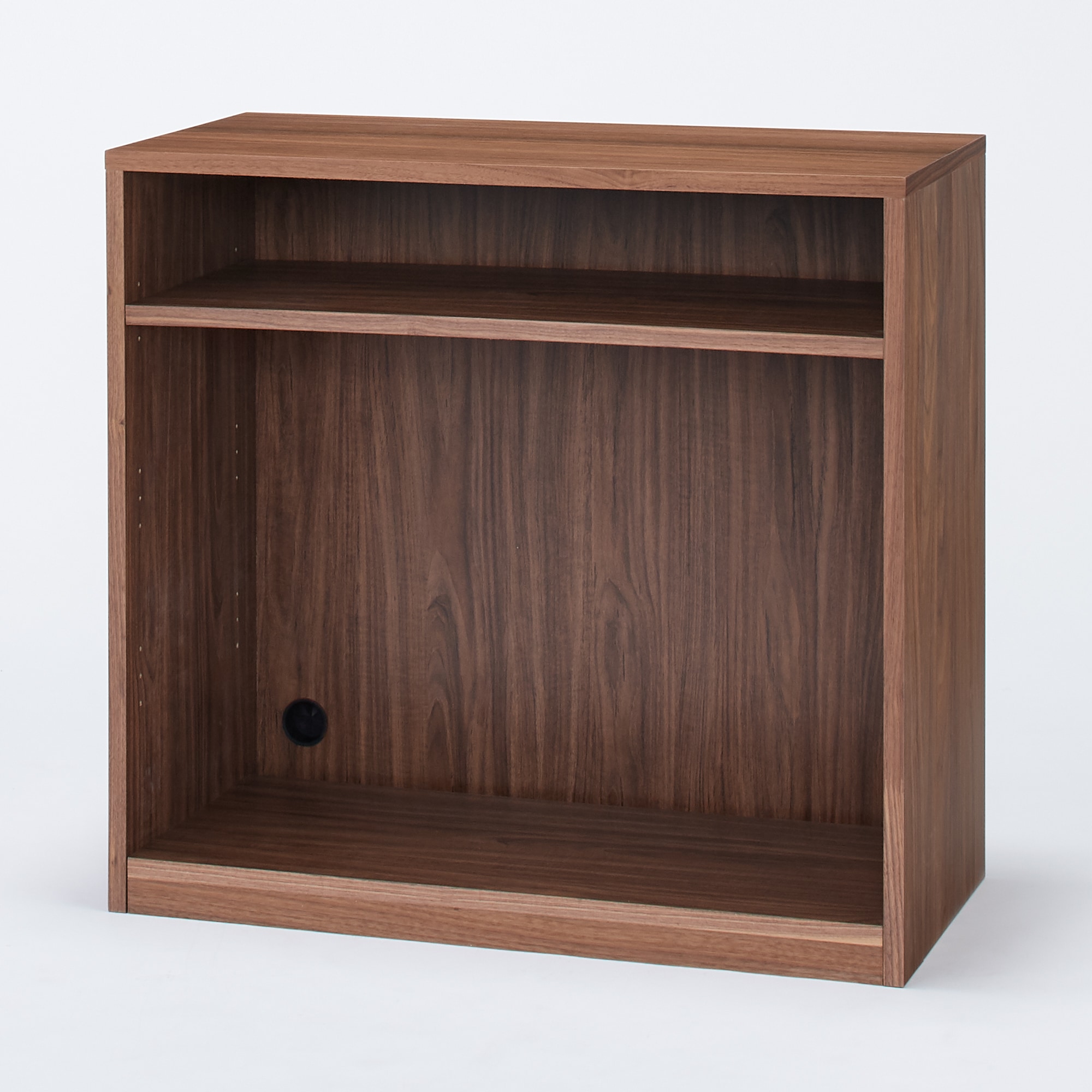 木製シェルフ　ウォールナット材突板