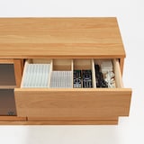 木製ＡＶラック　幅１１０ｃｍ　ウォールナット材突板