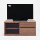 木製ＡＶラック　幅１１０ｃｍ　ウォールナット材突板