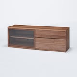 木製ＡＶラック　幅１５０ｃｍ　ウォールナット材突板