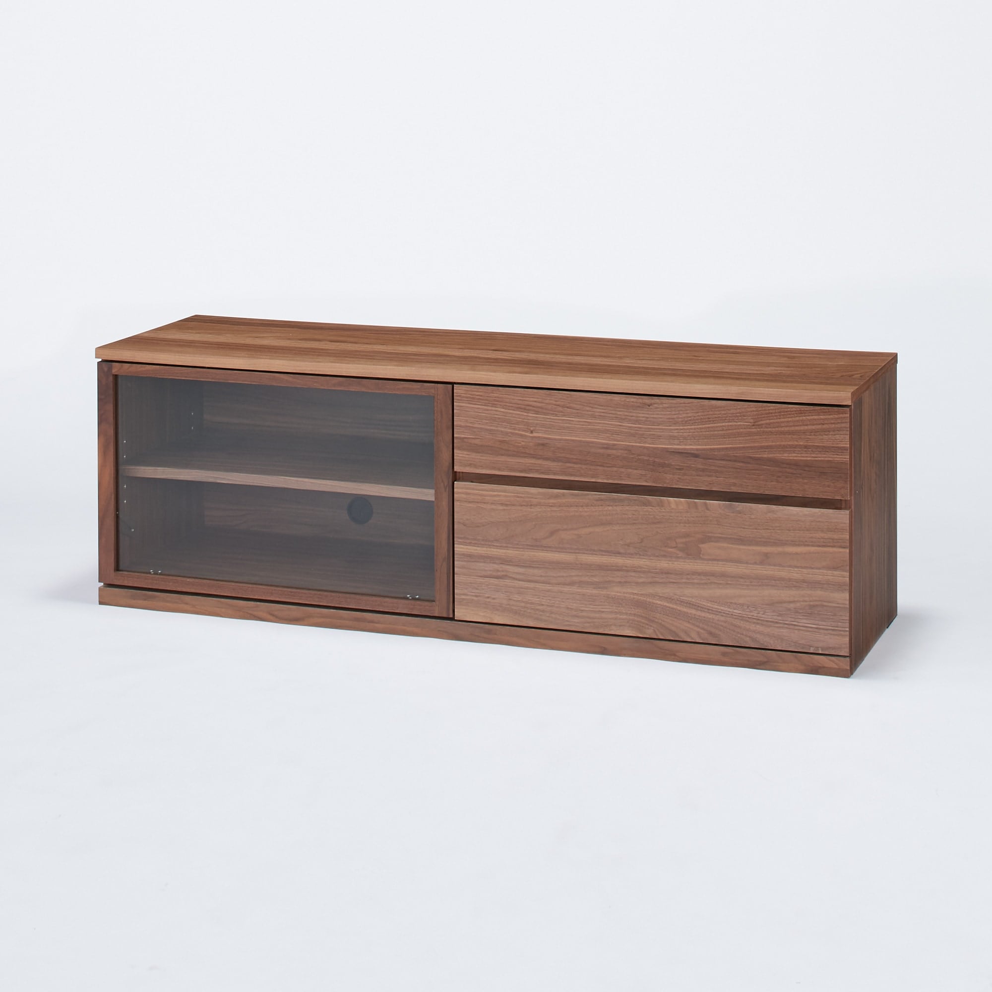 木製ＡＶラック　幅１５０ｃｍ　ウォールナット材突板