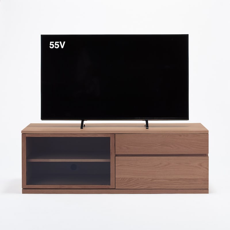 木製AVラック 幅150cm ウォールナット材突板 | 無印良品