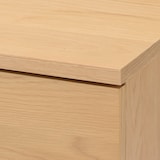 木製チェスト４段　オーク材突板