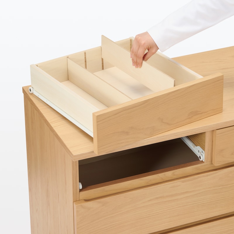 木製チェスト4段 オーク材突板 | 無印良品