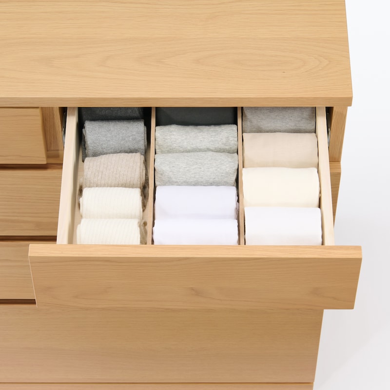 木製チェスト4段 オーク材突板 | 無印良品