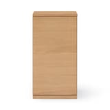 木製キャビネット　木扉　スリム　オーク材突板