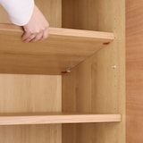 木製キャビネット　木扉　オーク材突板