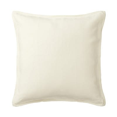 フレンチリネン洗いざらしクッションカバー　４３×４３ｃｍ用