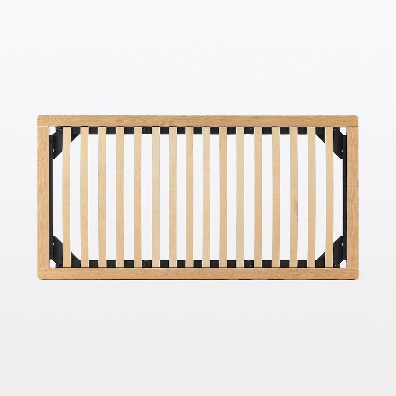 月額定額サービス】木製ベッドフレーム・オーク材突板・シングル ＋