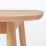 ブナ材テーブル　丸脚　幅１８０ｃｍ