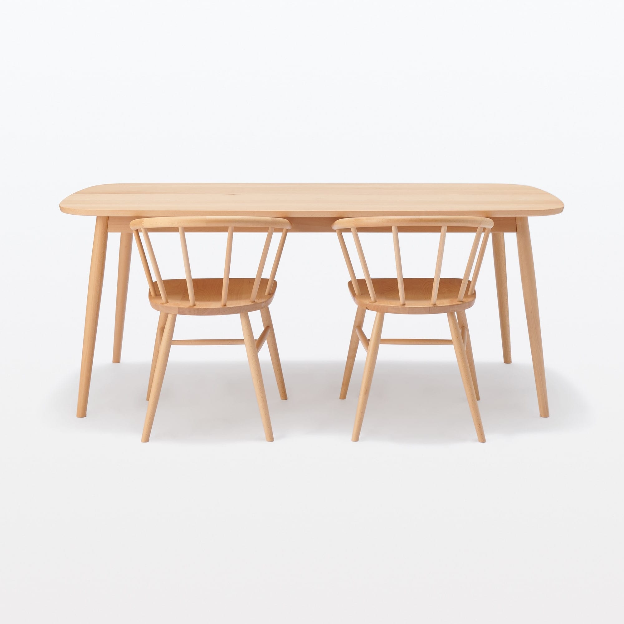 ブナ材テーブル　丸脚　幅１８０ｃｍ