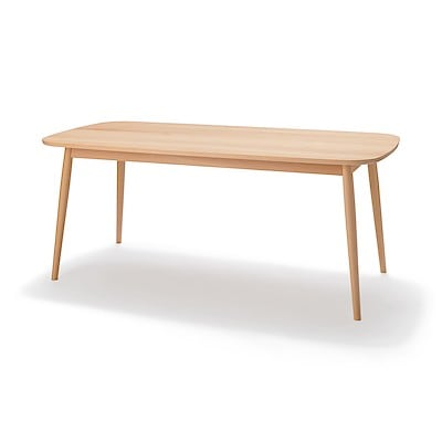 ブナ材テーブル　丸脚　幅１８０ｃｍ