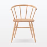 ブナ材アームチェア　丸脚