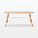 ブナ材ベンチ　丸脚