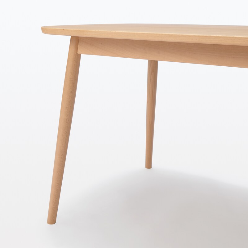 ブナ材テーブル 丸脚 幅150cm | 無印良品