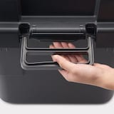 再生ポリプロピレン入り　頑丈収納ボックス　ダークグレー　小