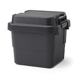 再生ポリプロピレン入り　頑丈収納ボックス　ダークグレー　小