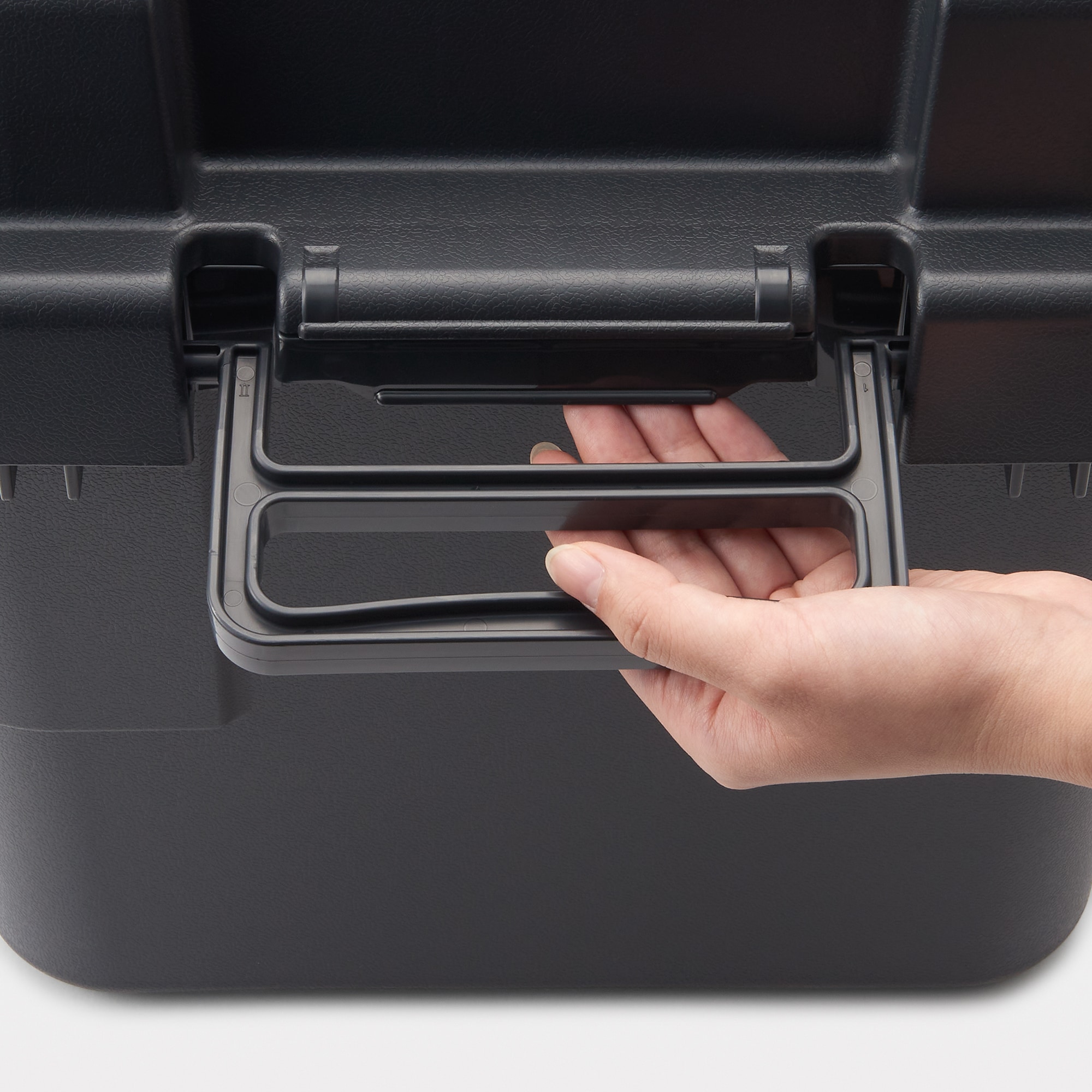 再生ポリプロピレン入り　頑丈収納ボックス　ダークグレー　大