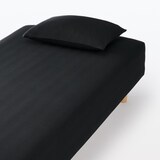 綿混　フィットする　ボックスシーツ・Ｑ‐Ｋ