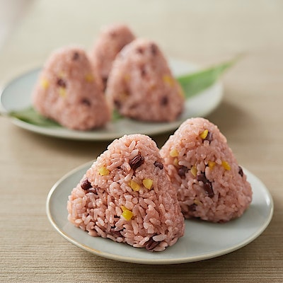 栗赤飯のおこわおにぎり　５個