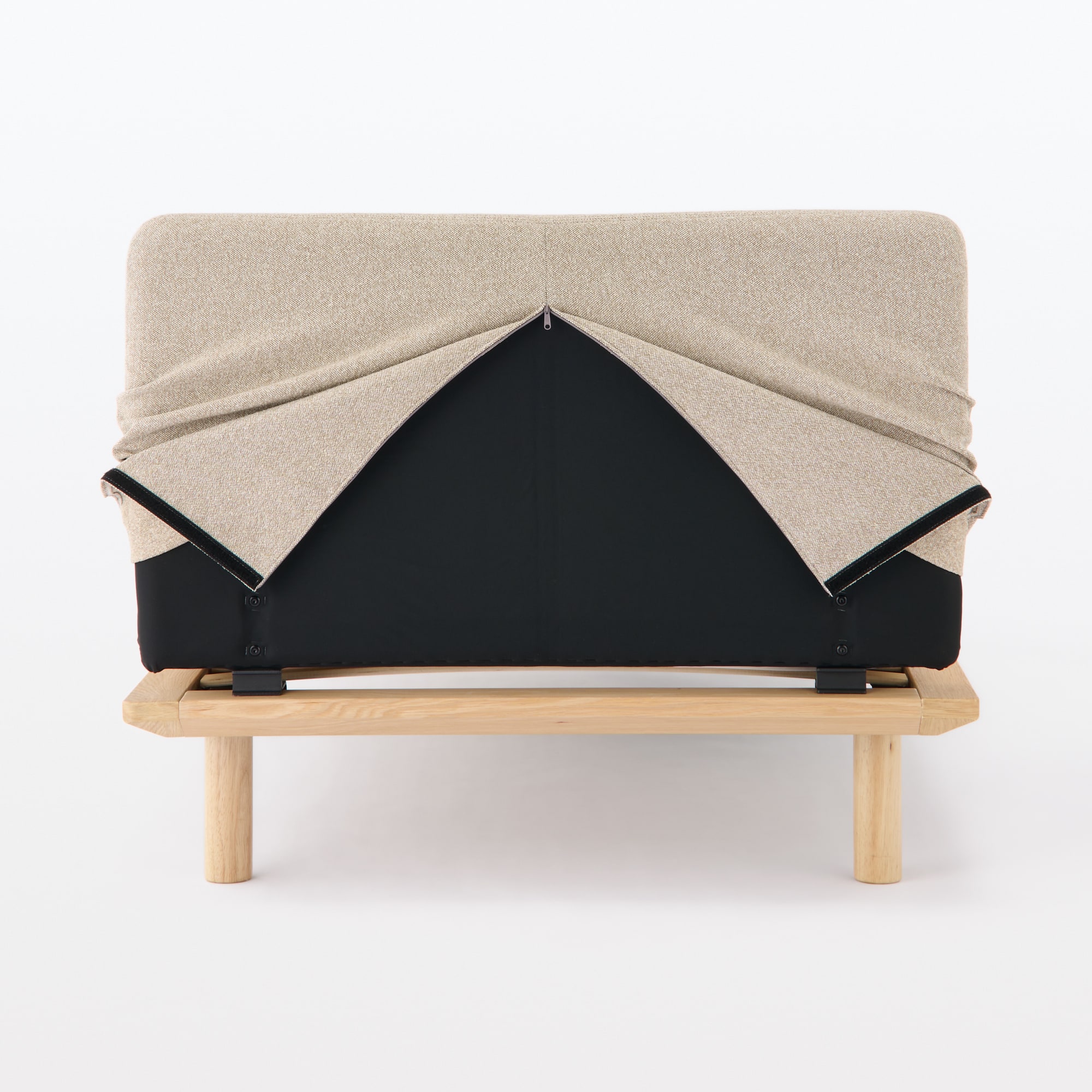 木製ベッドフレーム用カバーリングヘッドボード