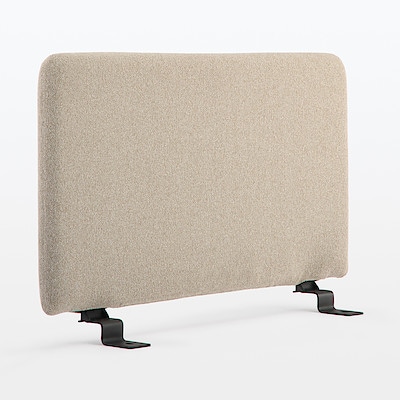 木製ベッドフレーム用カバーリングヘッドボード　ポリエステル平織　ベージュ／スモール