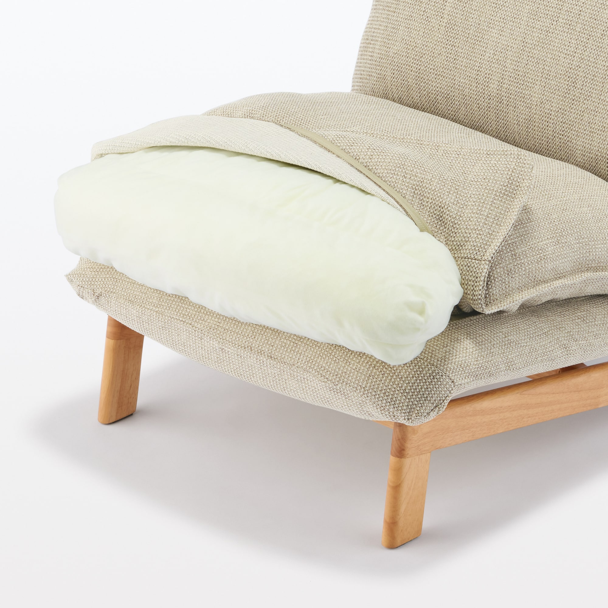 ハイバックリクライニングソファ　１シーター　ポリエステル平織