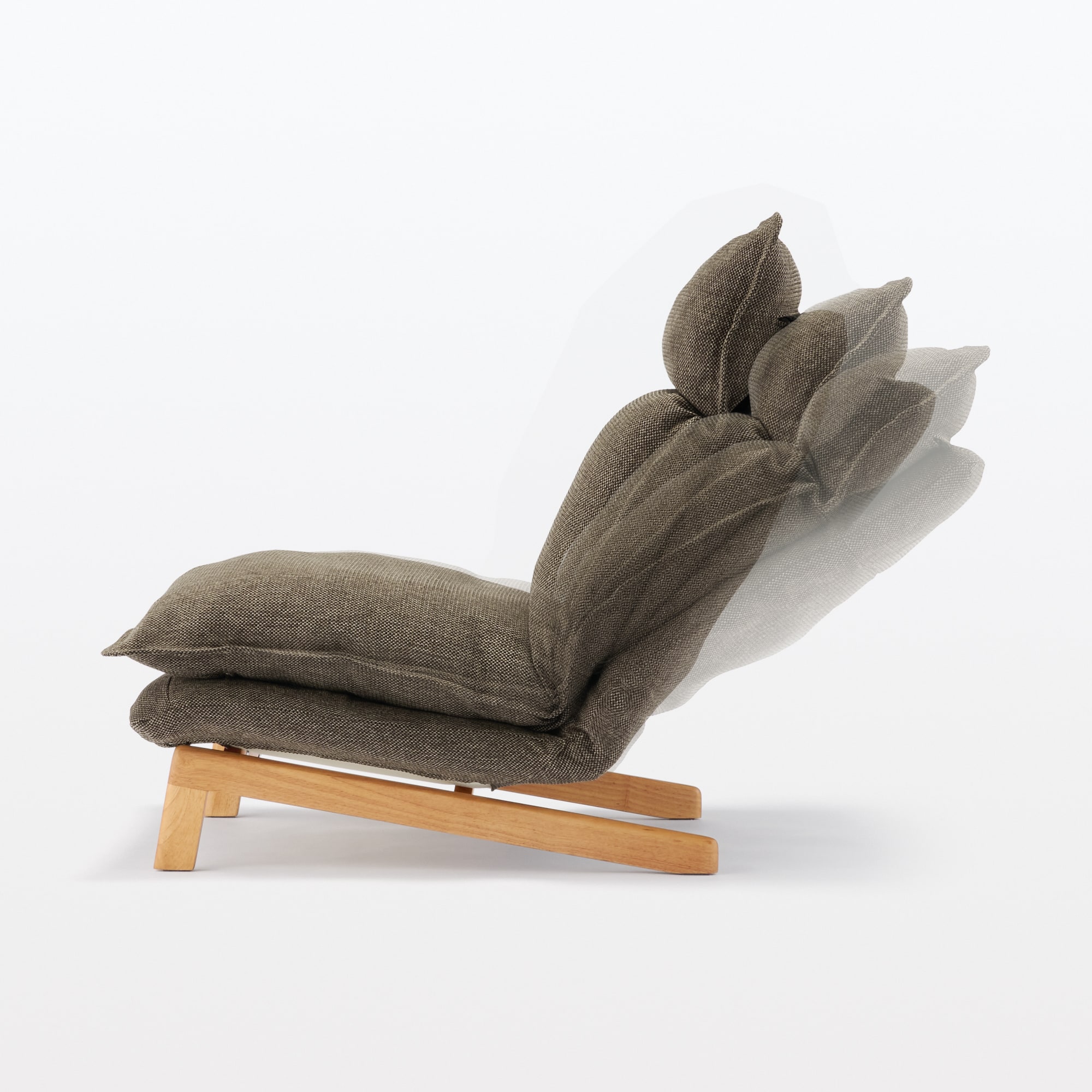 ハイバックリクライニングソファ　１シーター　ポリエステル平織