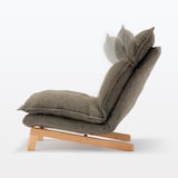 ハイバックリクライニングソファ　１シーター　ポリエステル平織